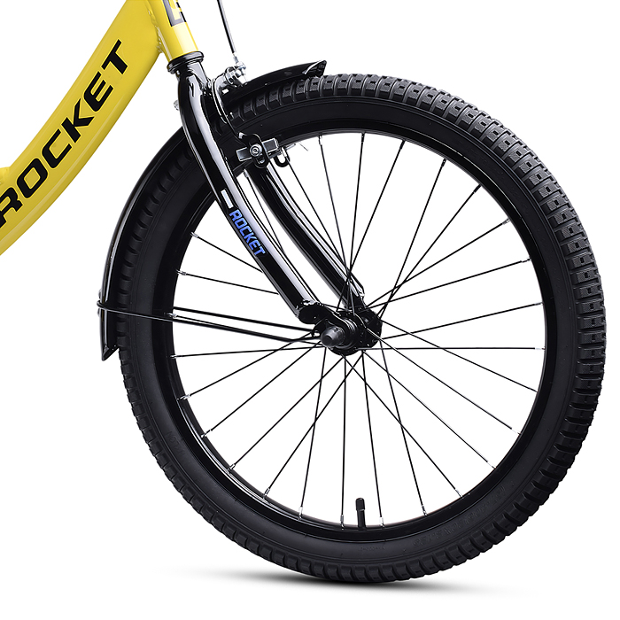 Фото к товару Велосипед 20" Rocket Gem, цвет желтый Велосипед 20" Rocket Gem, цвет желтый
