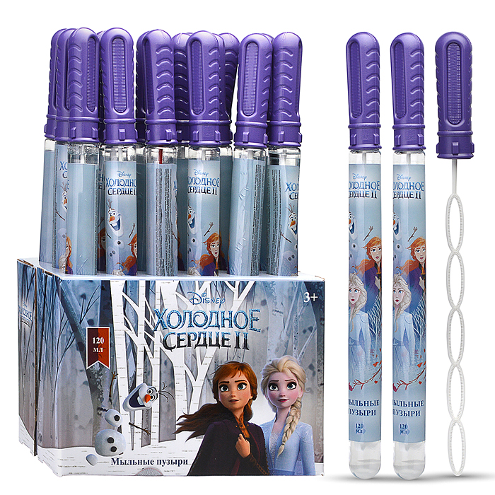 Мыльные пузыри Disney "Холодное сердце" колба в термоплёнке, 120 мл., 