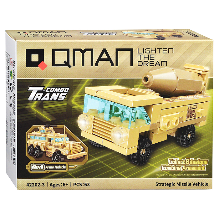 Фото к товару Конструктор 42202 8-в-1 "Бронированная боевая машина" в коробке Конструктор 42202 8-в-1 "Бронированная боевая машина" в коробке