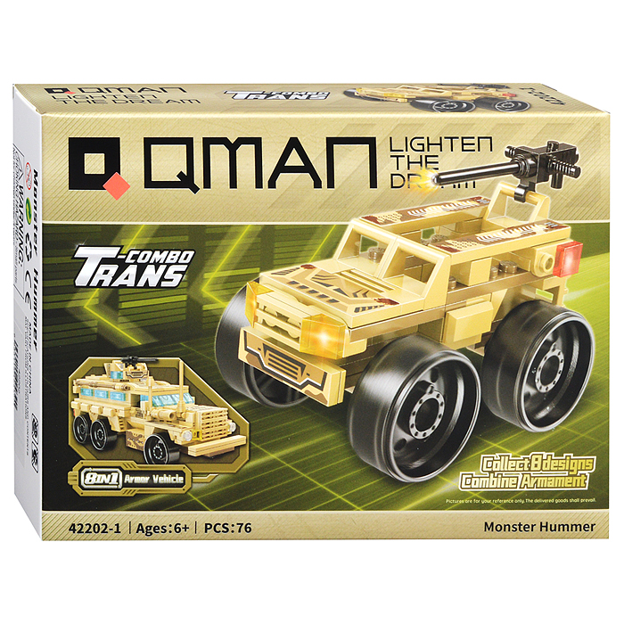 Фото к товару Конструктор 42202 8-в-1 "Бронированная боевая машина" в коробке Конструктор 42202 8-в-1 "Бронированная боевая машина" в коробке
