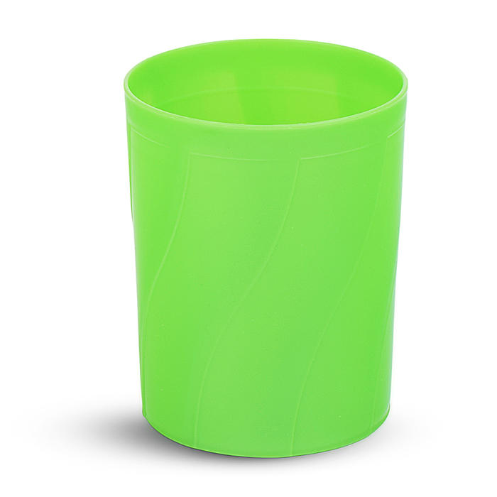 Подставка для пишущих принадлежностей 9,8x8x8 см, непрозрачная зеленая