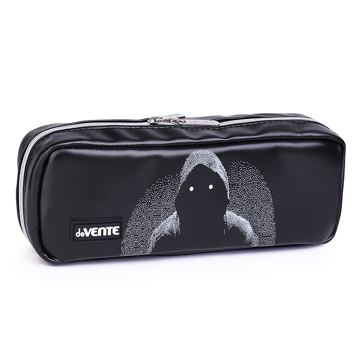 Пенал "Anonymous" 21x9x5 см, прямоугольный для 60 предметов, матовая искусственная кожа до 