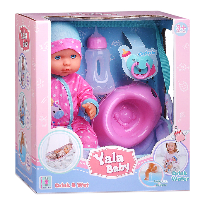 Фото к товару Пупс YL2430H-C "Виктория" с аксессуарами, в коробке Пупс YL2430H-C "Виктория" с аксессуарами, в коробке