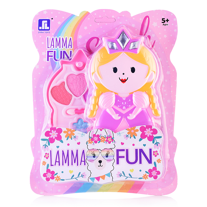 Набор детской косметики 2107O "Лама. Принцесска" на листе Набор детской косметики 2107O "Лама. Принцесска" на листе