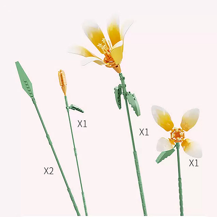 Фото к товару Конструктор JK26103 "Букет" 165 дет., в коробке Конструктор JK26103 "Букет" 165 дет., в коробке