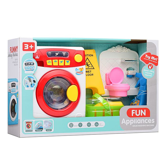 Фото к товару Бытовая техника 8023-72 "Веселая стирка" в коробк Бытовая техника 8023-72 "Веселая стирка" в коробк