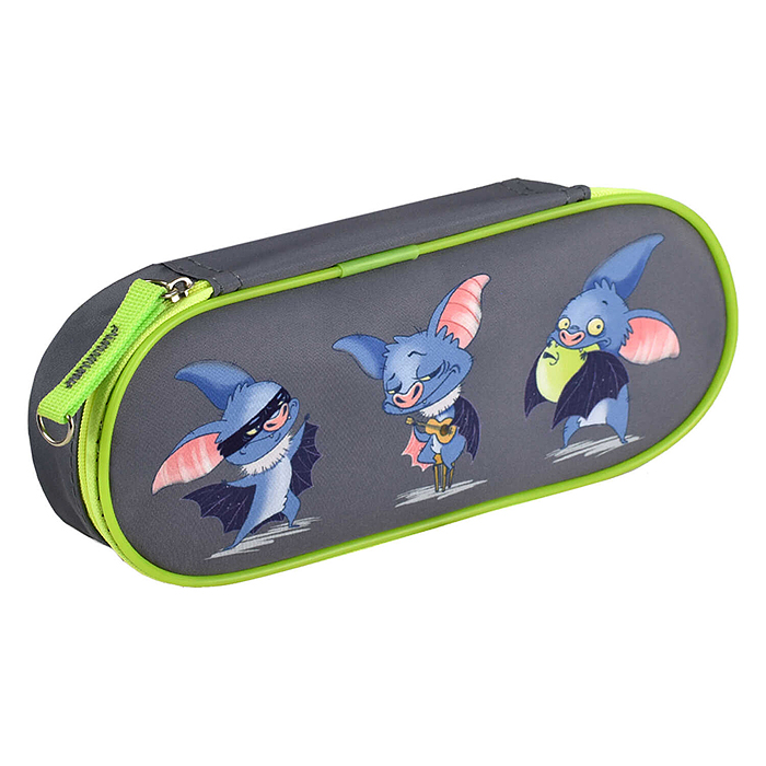 Пенал школьный "Супер мышь" без наполнения, 20.5х7.5х4 см, микрофибра на ПВХ-основе, 