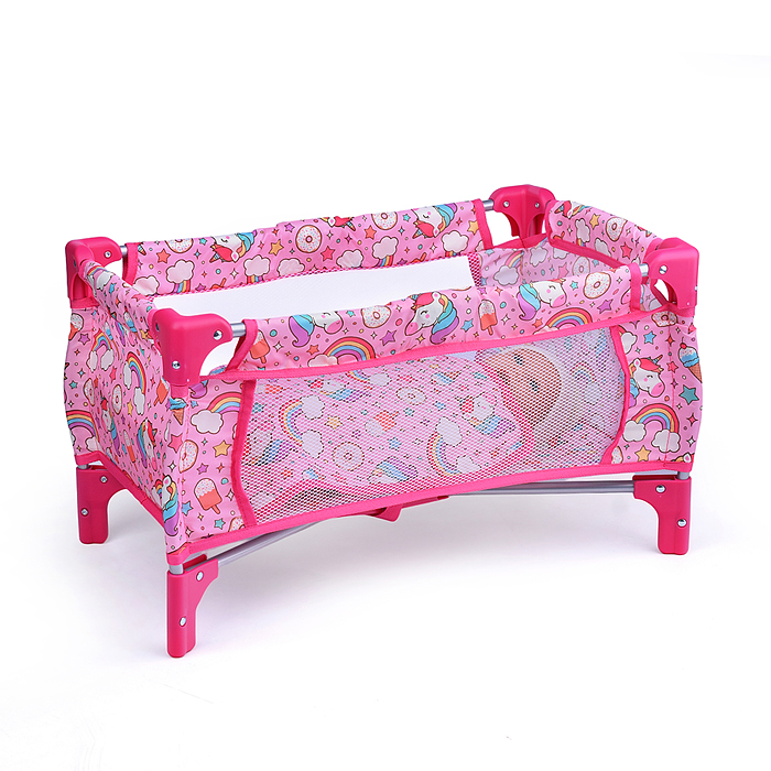 Фото к товару Набор аксессуаров для кукол 9007 (стульчик для кормления, манеж, переноска, сумка) единорожка Набор аксессуаров для кукол 9007 (стульчик для кормления, манеж, переноска, сумка) единорожка