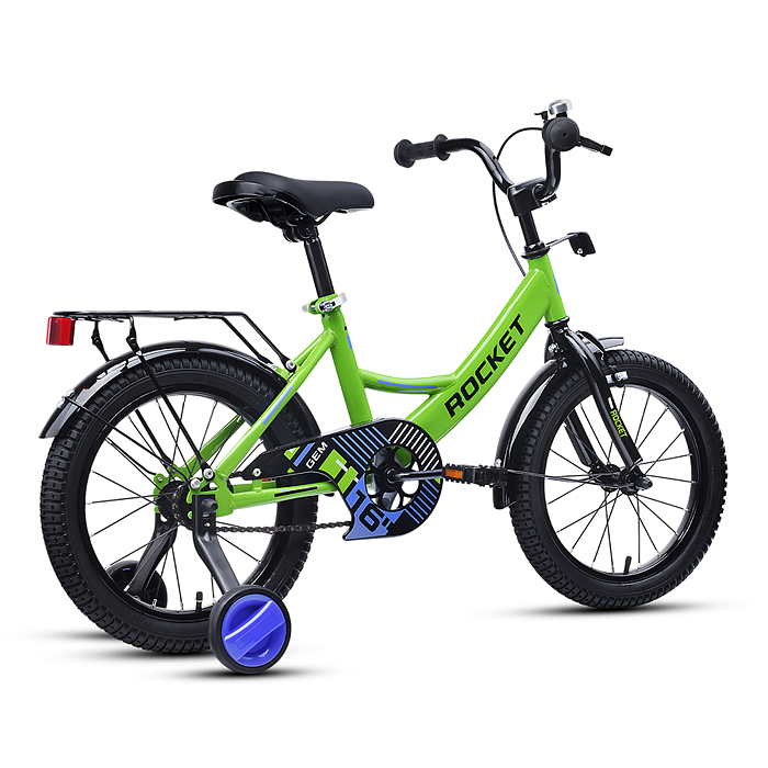 Фото к товару Велосипед 16" Rocket Gem, цвет зеленый Велосипед 16" Rocket Gem, цвет зеленый