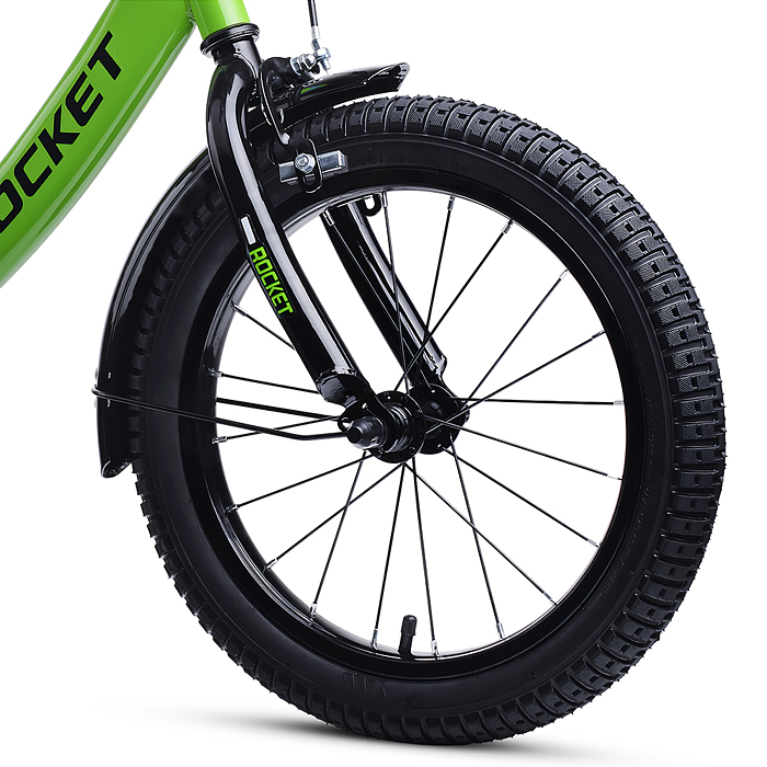 Фото к товару Велосипед 16" Rocket Gem, цвет зеленый Велосипед 16" Rocket Gem, цвет зеленый