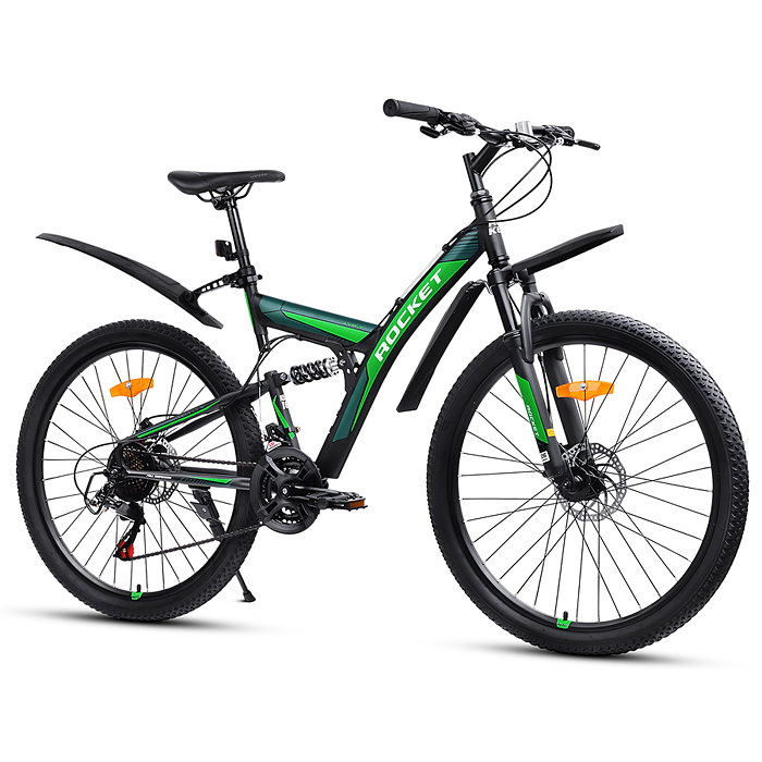 Фото к товару Велосипед 26" Rocket Azkar, цвет зеленый, размер 18" Велосипед 26" Rocket Azkar, цвет зеленый, размер 18"