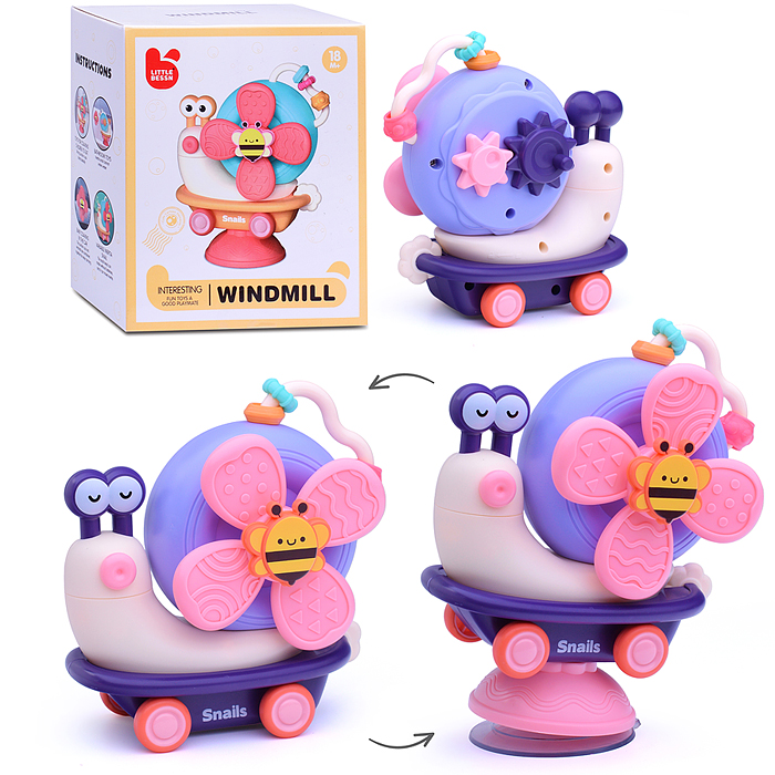 Развивающая игрушка 100-1Y "Веселая улитка" в коробке