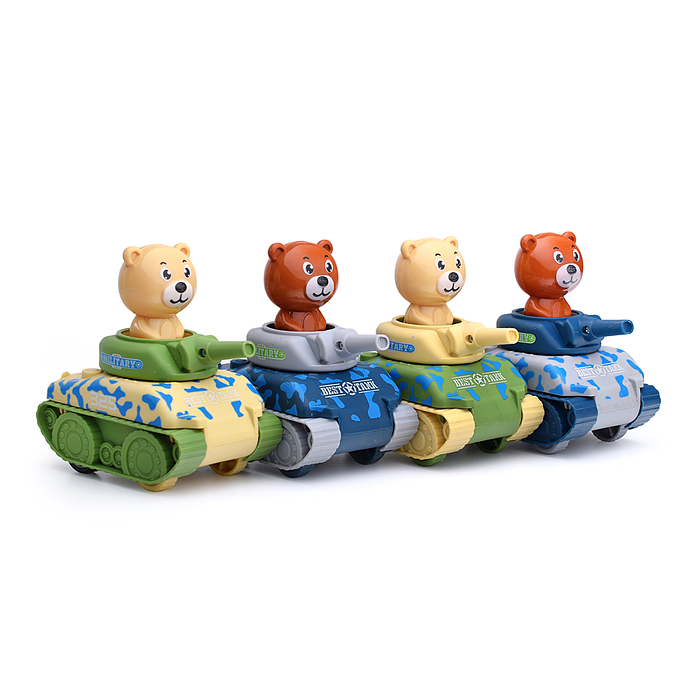 Танк 819-1 с мишкой, в ассортименте, в коробке