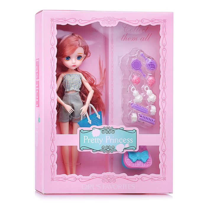 Кукла PS2106-4 "Настенька" с аксессуарами, в коробке
