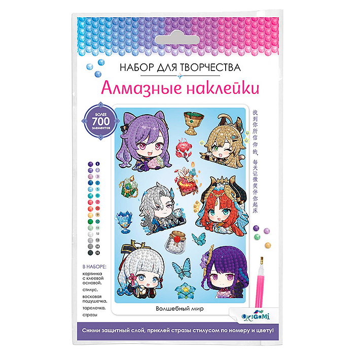 Алмазные наклейки. Геншин Алмазные наклейки. Геншин