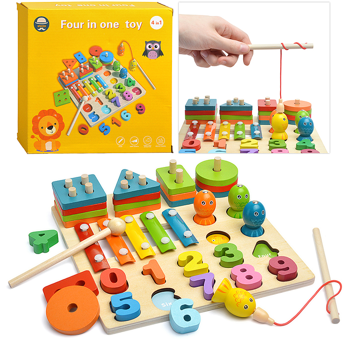 Игра развивающая D2027 4 в 1 "Обучайся"