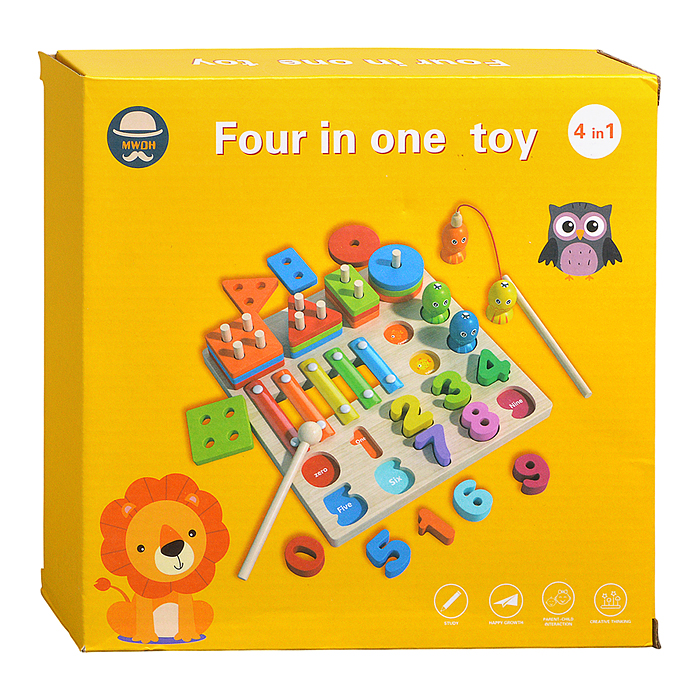 Игра развивающая D2027 4 в 1 "Обучайся"