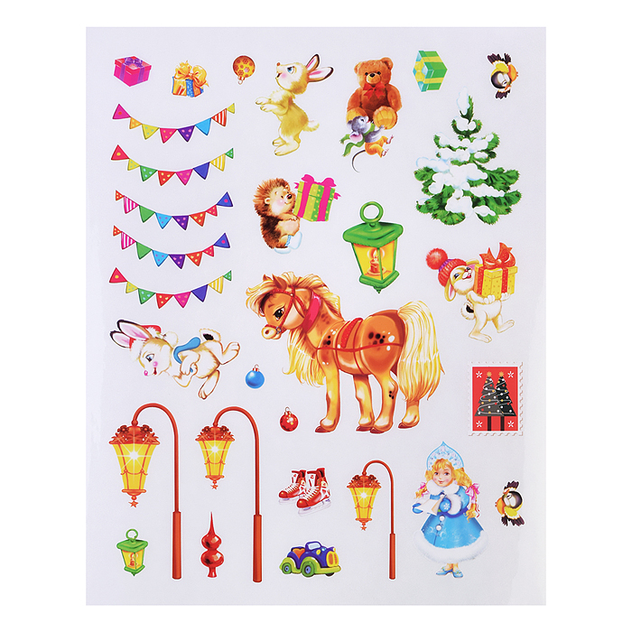 Фото к товару Новогодний плакат. В гостях у Деда Мороза Новогодний плакат. В гостях у Деда Мороза