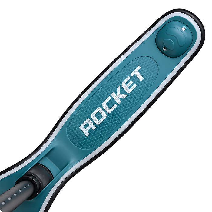 Самокат трёхколёсный R0200 ROCKET светящиеся колеса PU, дека, рулевая стойка, цвет бирюзовый