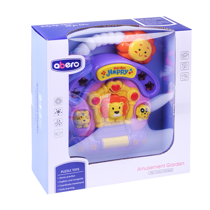 Развивающая игрушка QX-91072E "Домик с львенком" в коробке