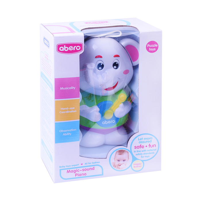 Фото к товару Развивающая игрушка QX-91082E "Слоник Топси" в коробке Развивающая игрушка QX-91082E "Слоник Топси" в коробке