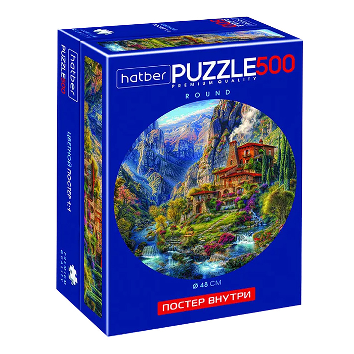 Пазлы 500 "Premium" "Домик в горах" Compact B Пазлы 500 "Premium" "Домик в горах" Compact B