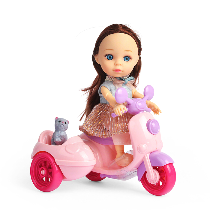 Кукла 91035-A "Лидочка в мини путешествии с питомцами" с аксессуарами, в коробке