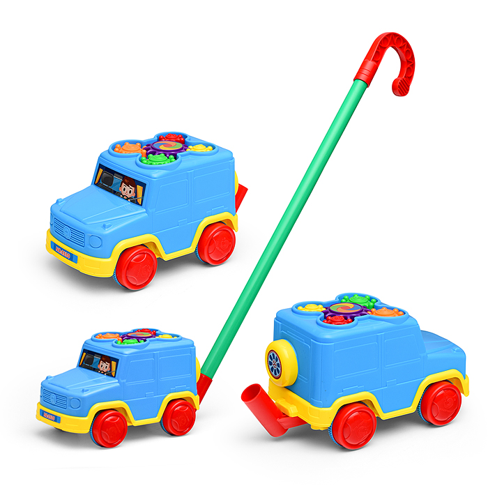 Каталка 530 "Машинка" музыкальная, в пакете Каталка 530 "Машинка" музыкальная, в пакете