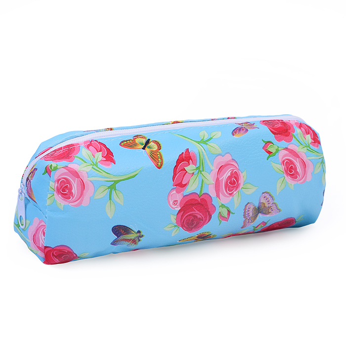 Пенал-косметичка Rose, 19х7х4 см, на молнии, ПВХ, ассорти 6 дизайнов, ОПП-упаковка