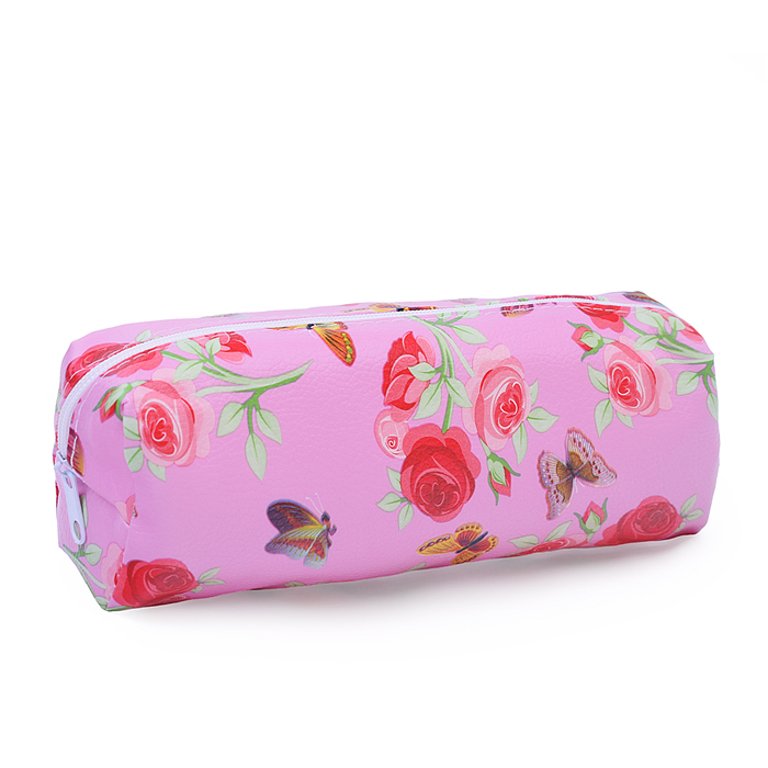 Пенал-косметичка Rose, 19х7х4 см, на молнии, ПВХ, ассорти 6 дизайнов, ОПП-упаковка