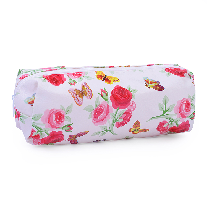 Пенал-косметичка Rose, 19х7х4 см, на молнии, ПВХ, ассорти 6 дизайнов, ОПП-упаковка
