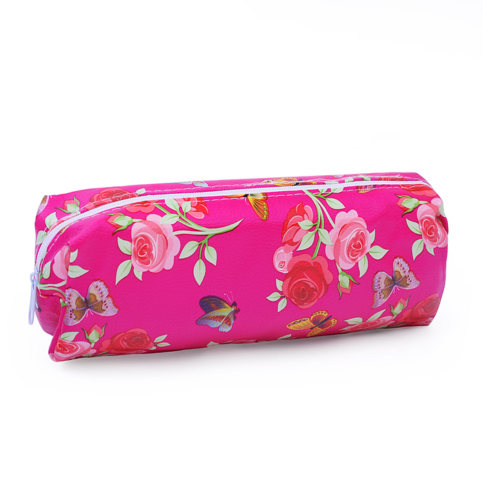 Пенал-косметичка Rose, 19х7х4 см, на молнии, ПВХ, ассорти 6 дизайнов, ОПП-упаковка