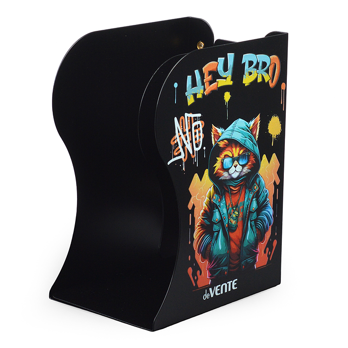 Фото к товару Подставка для учебников и книг "Hey Bro" 19x14,7x9 см, металлическая, телескопическая, окра Подставка для учебников и книг "Hey Bro" 19x14,7x9 см, металлическая, телескопическая, окра