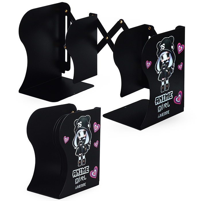 Подставка для учебников и книг "Anime Girl" 19x14,7x9 см, металлическая, телескопическая, о Подставка для учебников и книг "Anime Girl" 19x14,7x9 см, металлическая, телескопическая, о