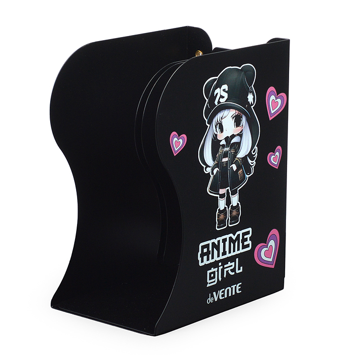 Фото к товару Подставка для учебников и книг "Anime Girl" 19x14,7x9 см, металлическая, телескопическая, о Подставка для учебников и книг "Anime Girl" 19x14,7x9 см, металлическая, телескопическая, о