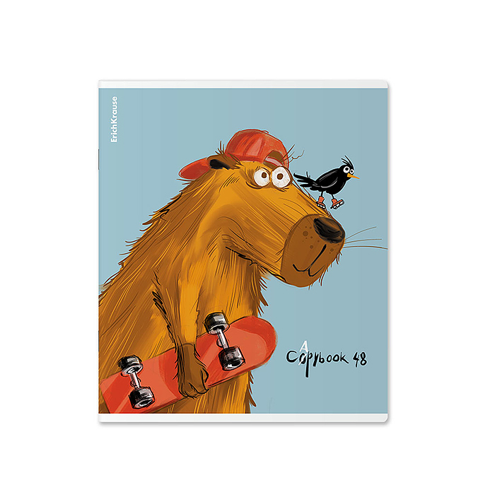 Фото к товару Тетрадь 48 л. клетка, "Happy Capy" Тетрадь 48 л. клетка, "Happy Capy"