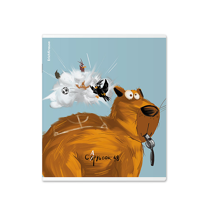 Фото к товару Тетрадь 48 л. клетка, "Happy Capy" Тетрадь 48 л. клетка, "Happy Capy"