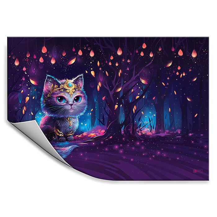 Плёнка цветная для уроков труда "Волшебный кот" 50х70 см. (голубой, фиолетовый, ПВХ плотность 130 мк Плёнка цветная для уроков труда "Волшебный кот" 50х70 см. (голубой, фиолетовый, ПВХ плотность 130 мк