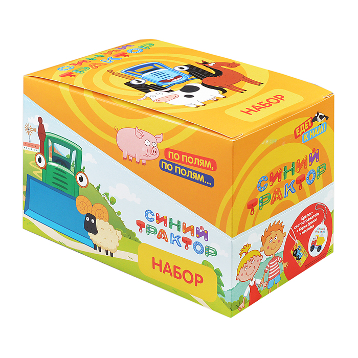 Фото к товару Набор (Светоотражатель и бирка) Синий Трактор Набор (Светоотражатель и бирка) Синий Трактор