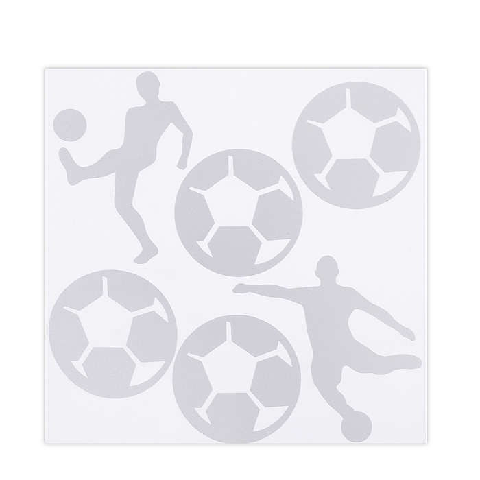 Набор термонаклеек светоотражающих для декорирования текстильных изделий "Football" 