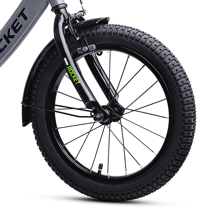 Фото к товару Велосипед 16" Rocket Gem, цвет серый Велосипед 16" Rocket Gem, цвет серый