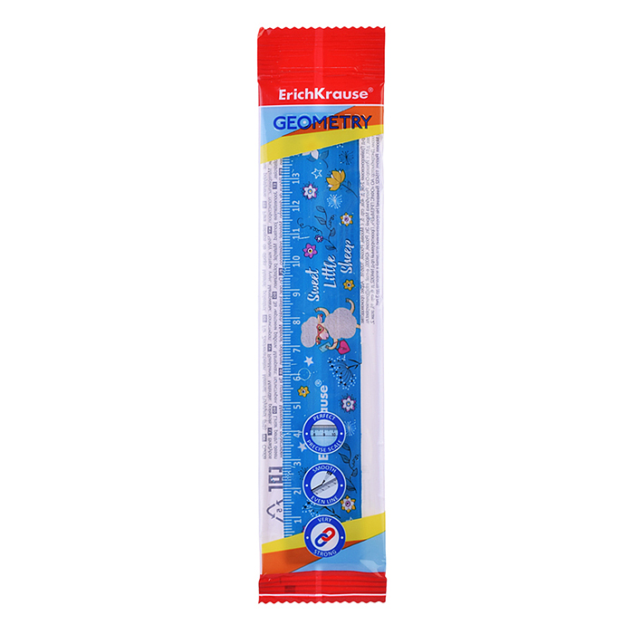 Фото к товару Линейка пластиковая Flower Sheep, 15см, во флоупаке Линейка пластиковая Flower Sheep, 15см, во флоупаке