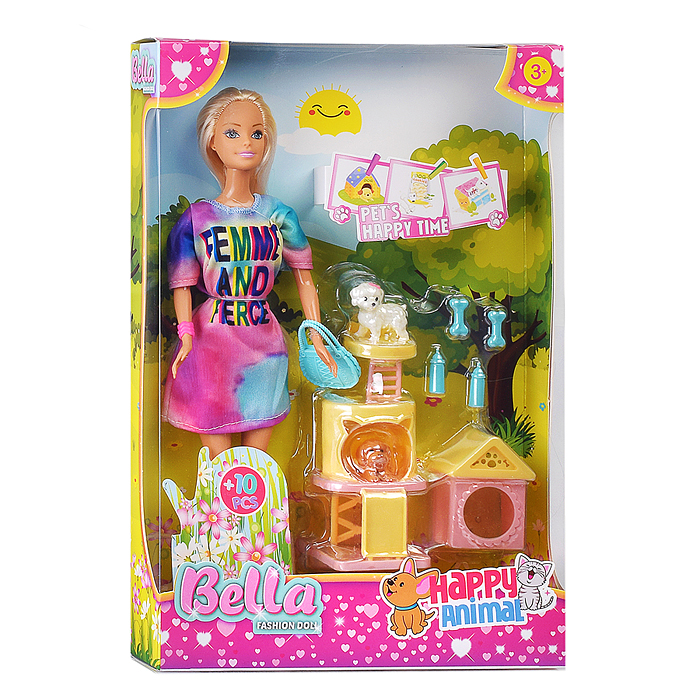 Фото к товару Кукла LX140-B "Лиетта" с питомцами, в коробке Кукла LX140-B "Лиетта" с питомцами, в коробке