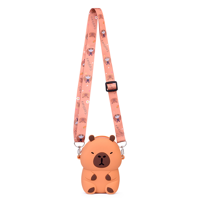 Фото к товару Сумочка детская 00-6251 "Капибара" 13*9*3 см. Сумочка детская 00-6251 "Капибара" 13*9*3 см.