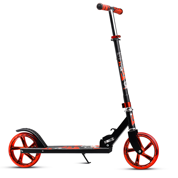 Фото к товару Самокат U012004Y 2-х кол., красный, d 200 мм., PU, в коробке Самокат U012004Y 2-х кол., красный, d 200 мм., PU, в коробке