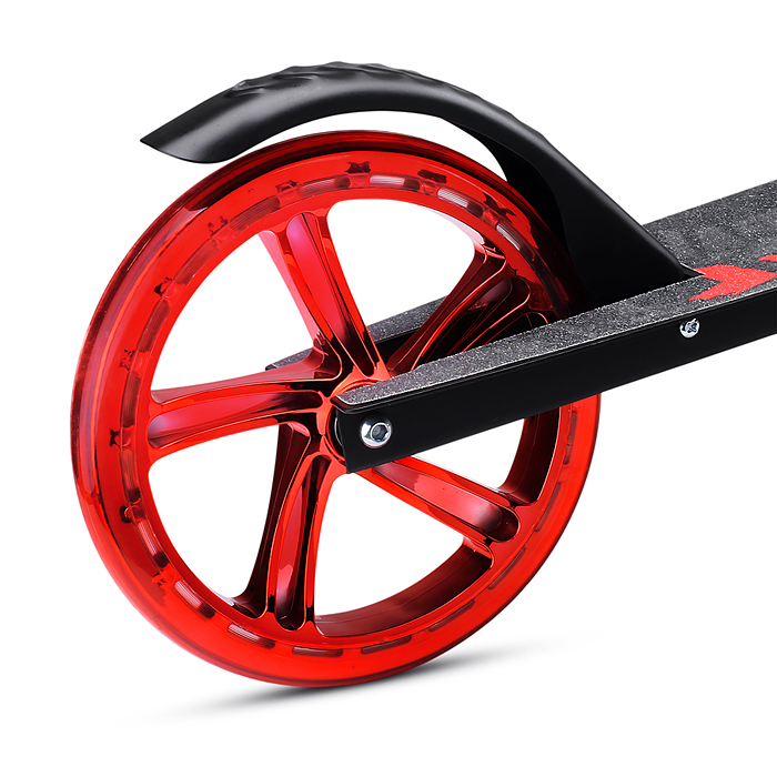 Фото к товару Самокат U012004Y 2-х кол., красный, d 200 мм., PU, в коробке Самокат U012004Y 2-х кол., красный, d 200 мм., PU, в коробке