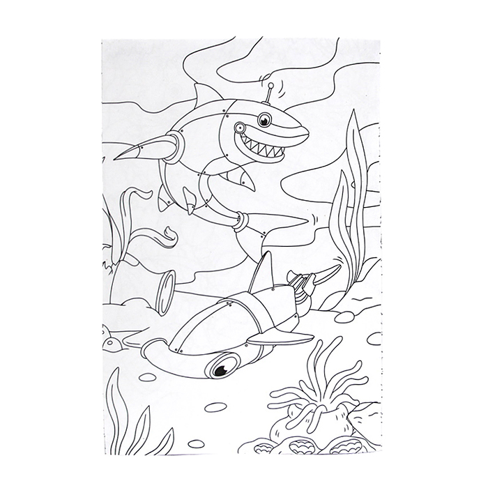 Раскраски А5 эконом Веселые картинки. Роботы