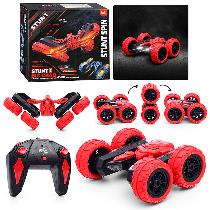 Фото к товару Машина JD155-5A "Stunt big crab" р/у, 27 MHz, в коробке Машина JD155-5A "Stunt big crab" р/у, 27 MHz, в коробке