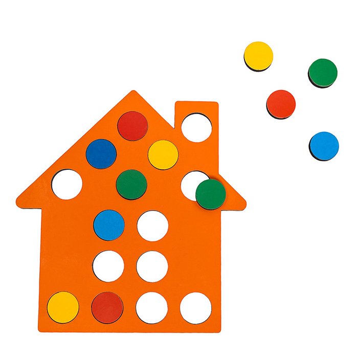 Фото к товару Игра развивающая Сортер "Домик"с заданиями Игра развивающая Сортер "Домик"с заданиями