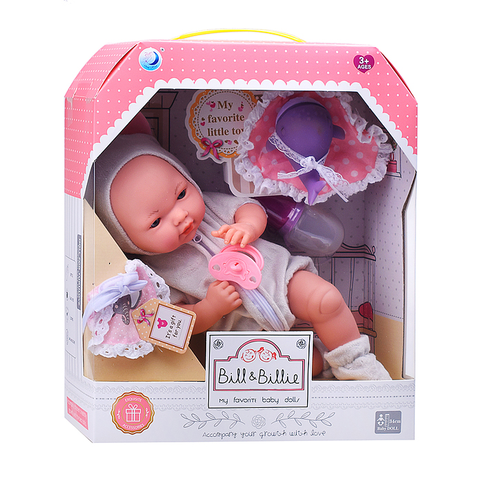 Фото к товару Пупс A687B "Лиза" с аксессуарами, в коробке Пупс A687B "Лиза" с аксессуарами, в коробке